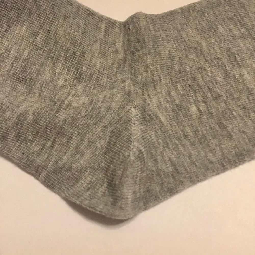 Women's Gray LOVE Bow Ankle Socks Coquette Ribbon Cotton Blend One Size